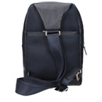 Blue Leather Crossbody Bag