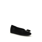 Black Calf Leather Bos Taurus Ballet Flats