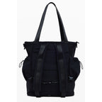 Black Polyester Women's Convertible Bag