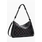 Black Polyurethane Women's Mini Bag