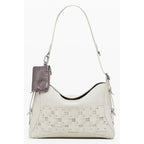 Beige Polyurethane Women's Bag