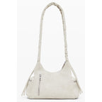 Beige Polyurethane Women's Handbag