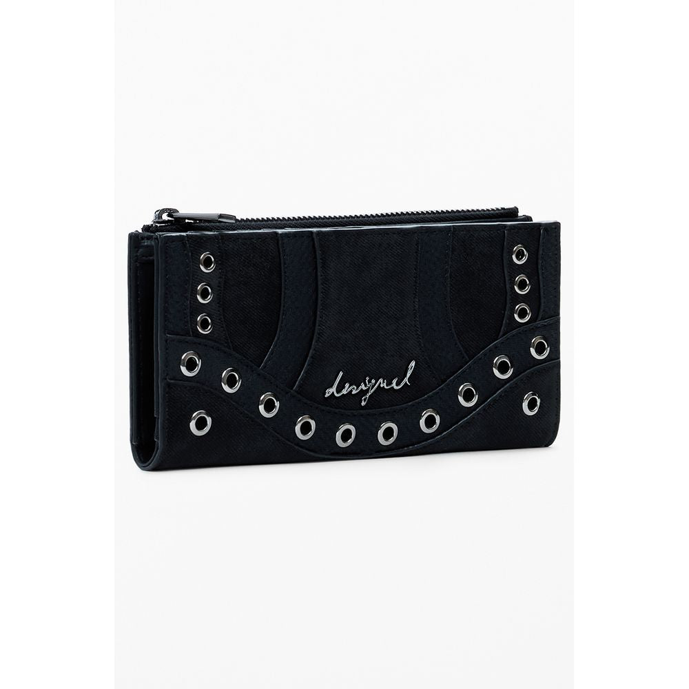 Nero Poliuretano Women Wallet