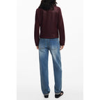 Red Polyester Women's Jacket