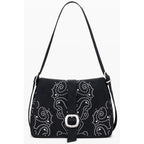 "Black Polyurethane Women's Handbag"