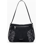 "Black Polyurethane Women's Handbag"