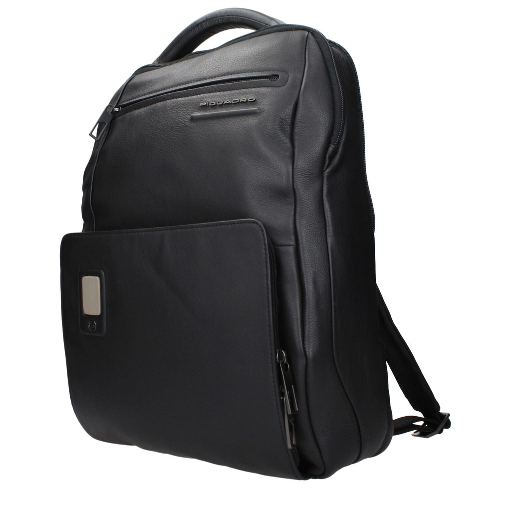Black Leather Backpack