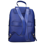 Blue Leather Backpack