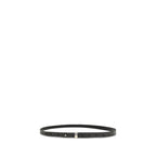 Black Leather Thin Belt