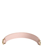 Strap Pink Leather Gold Tone Big Bag Handle Shoulder Strap