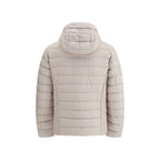 Beige Polyamide Full-Length Jacket