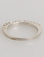 Sterling Silver 925 Band Pave CZ Crystal Eternity Ring