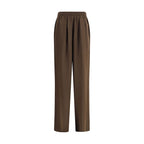 Brown Silk Pants