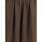 Brown Silk Pants