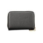 Black Polyurethane Women Wallet