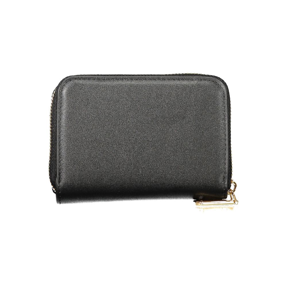 Black Polyurethane Women Wallet