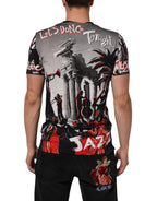 Multicolor Agrigento Dance Jazz Music Print T-shirt
