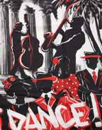 Multicolor Agrigento Dance Jazz Music Print T-shirt