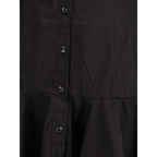 Black Cotton Casual Dress