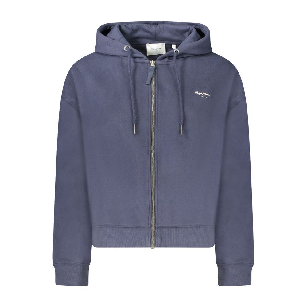 Blue Cotton Women's Hoodie
