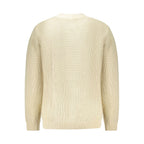 Beige Cotton Men Sweater