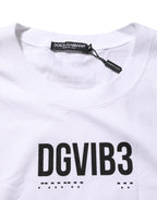 White Cotton Sleeveless Printed Tank T-shirt