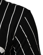 Black Cotton Polka Dots Round Neck T-shirt