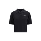 Black Wool Polo Shirt