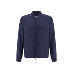Blue Cashmere Bomber