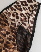 Multicolor Leopard Print Girdle Panty Underwear