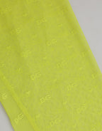 Neon Green Nylon Logo Lace Leggings Pants Underwear
