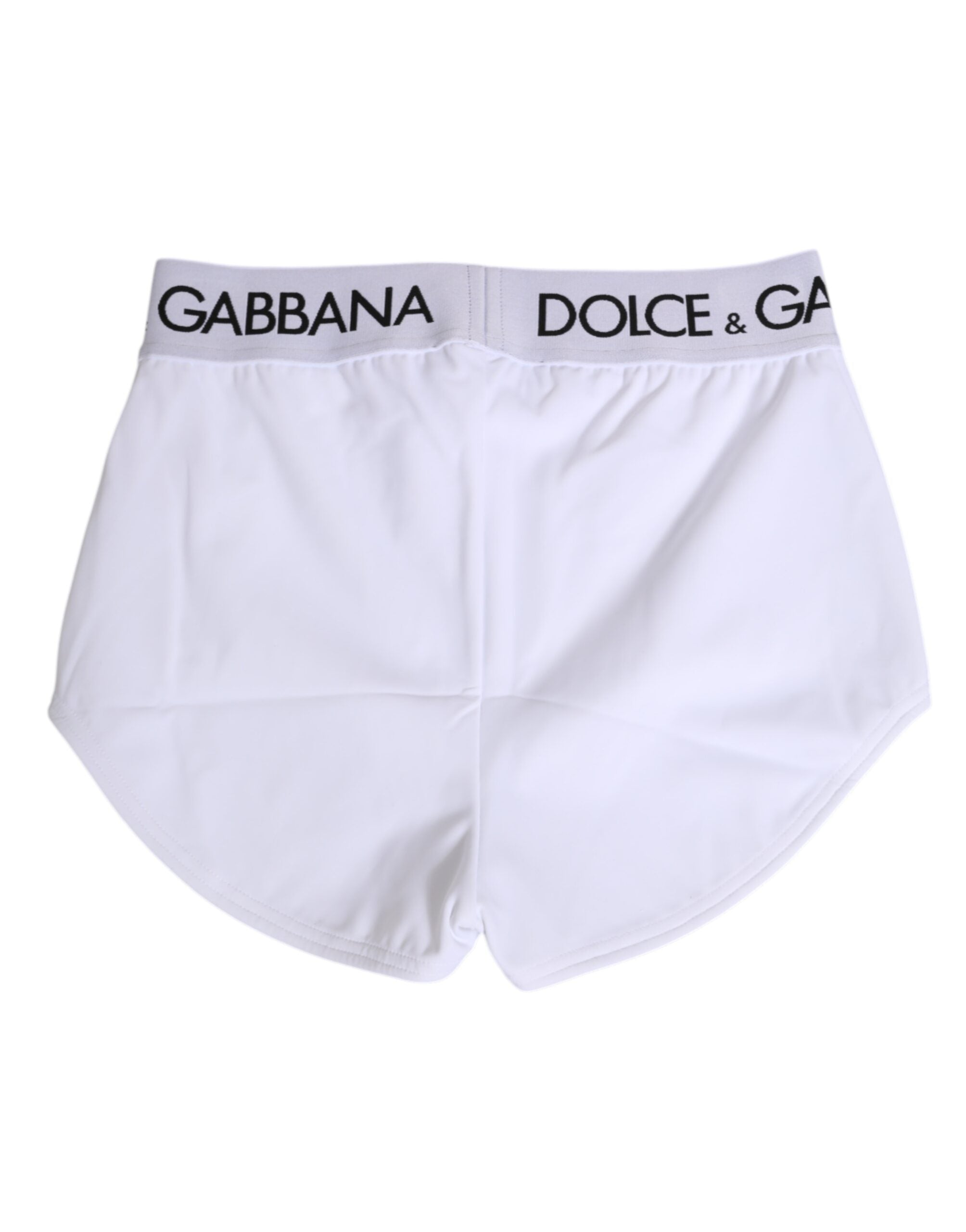 White Nylon Logo Waistband Shorts Underwear