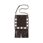 Brown Suede Leather Shoulder Bag