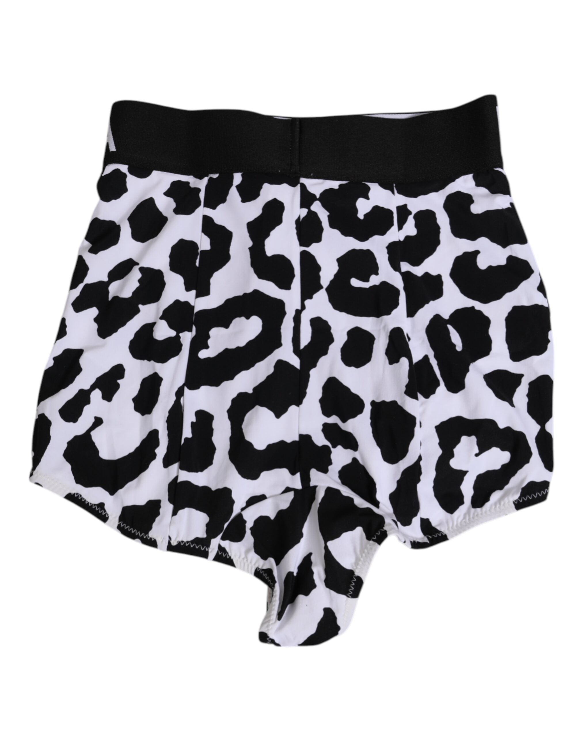 White Leopard Nylon High Waist Girdle Underwear