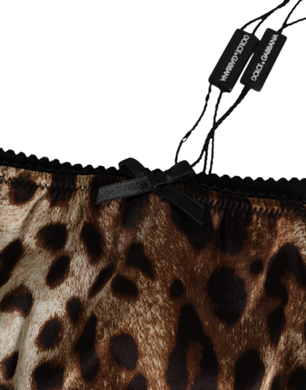 Brown Leopard Silk Mid Waist Panty Underwear