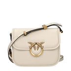 Beige Leather Crossbody Bag