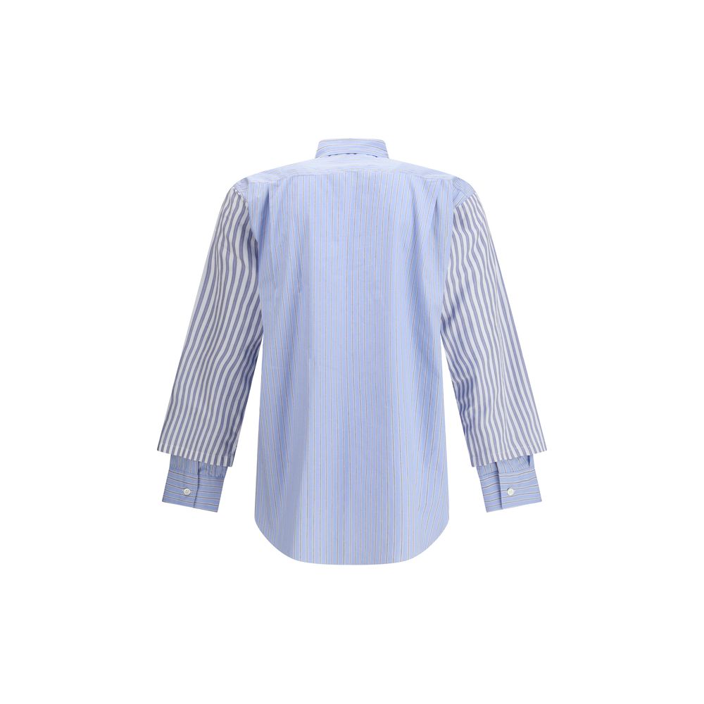 Blue Cotton Pattern Shirt
