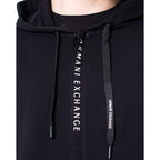 Black Cotton Hoodie