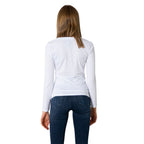 White Cotton Long Sleeve T-Shirt