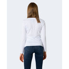White Cotton Long Sleeve T-Shirt