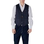 Blue Cotton Waistcoat
