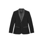 Black Polyester Blazer