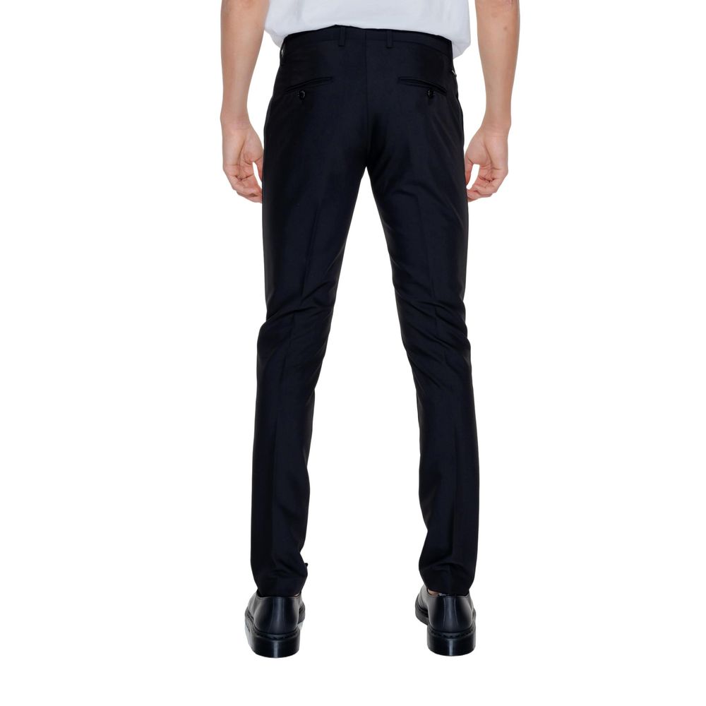 Black Polyester Dress Pants