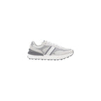 Gray Suede Leather Athletic Sneakers