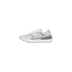 Gray Suede Leather Athletic Sneakers