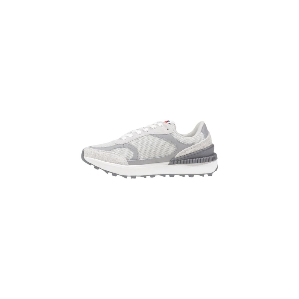 Gray Suede Leather Athletic Sneakers