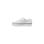 Black And White Leather Platform Sneakers