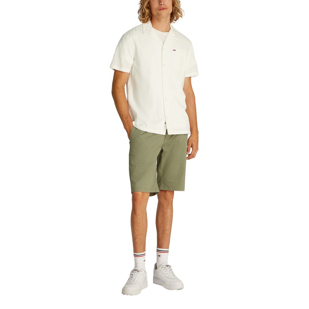 Cream Cotton Shortsleeve Shirt