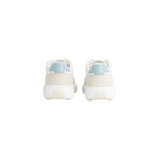 Beige Leather Athletic Sneakers