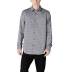 Gray Cotton Dress Shirt